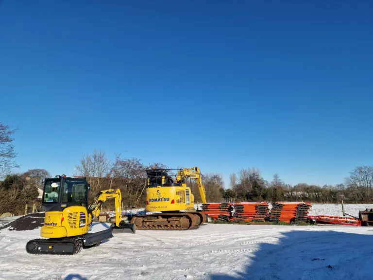 Shannon site solutions diggers on job