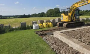 Digger onsite foundations
